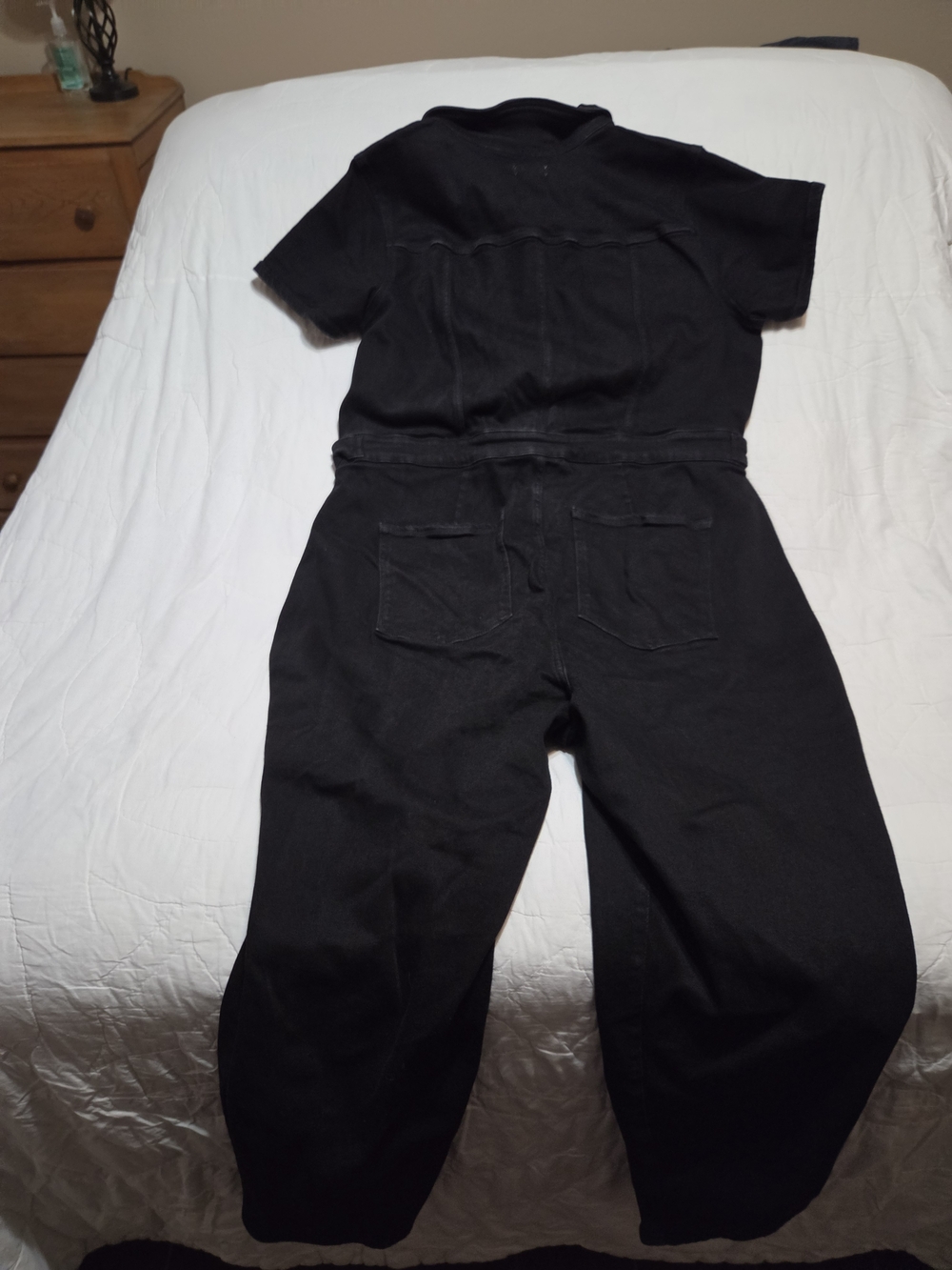 Good American Fit For Success Black Denim Jumpsuit - Size 3XL - Picture 6 of 8